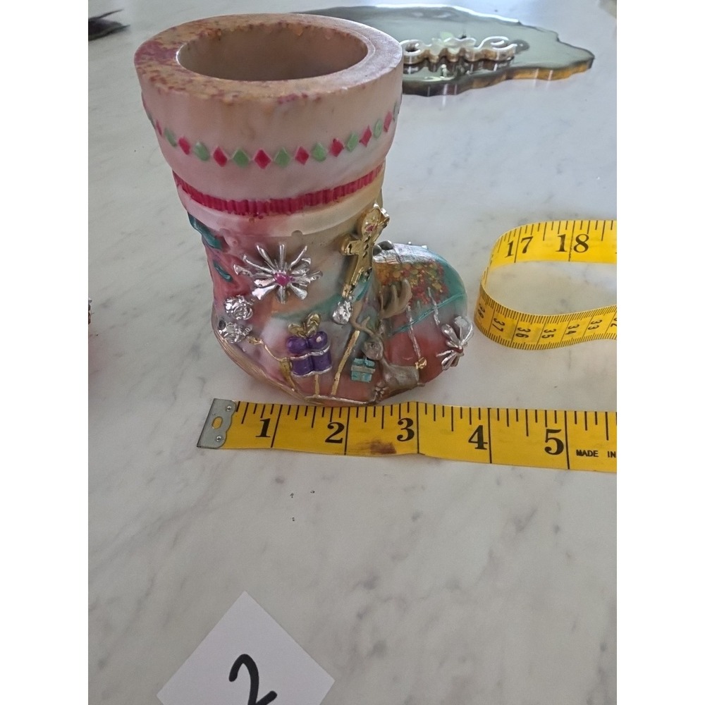 Handmade Resin Santa Boot - Picture 13 of 13